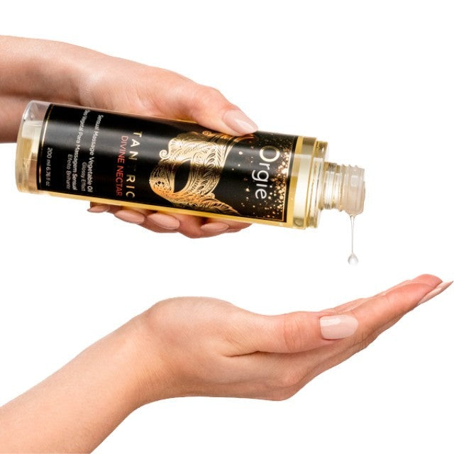 Ulei pentru masaj ORGIE Sexy Therapy Divine Nectar – formula naturala cu ulei de argan, aroma de rodie si vin alb, 200 ml
